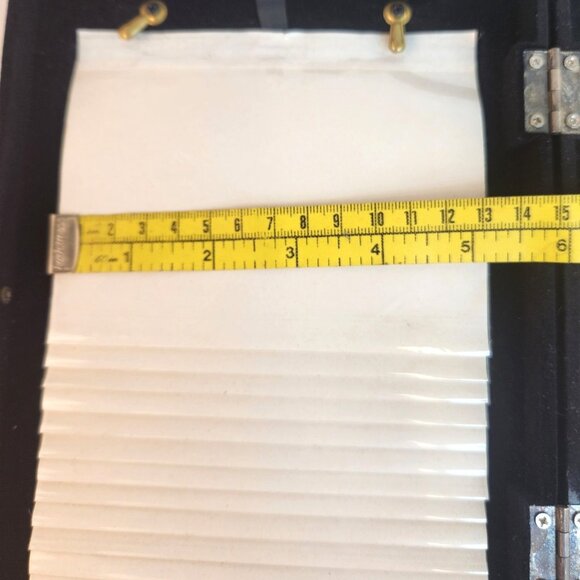 Vintage Silver Tone Picture Frame 5"x7" Hinged Back Stand Classic Home Decor - Picture 7 of 15